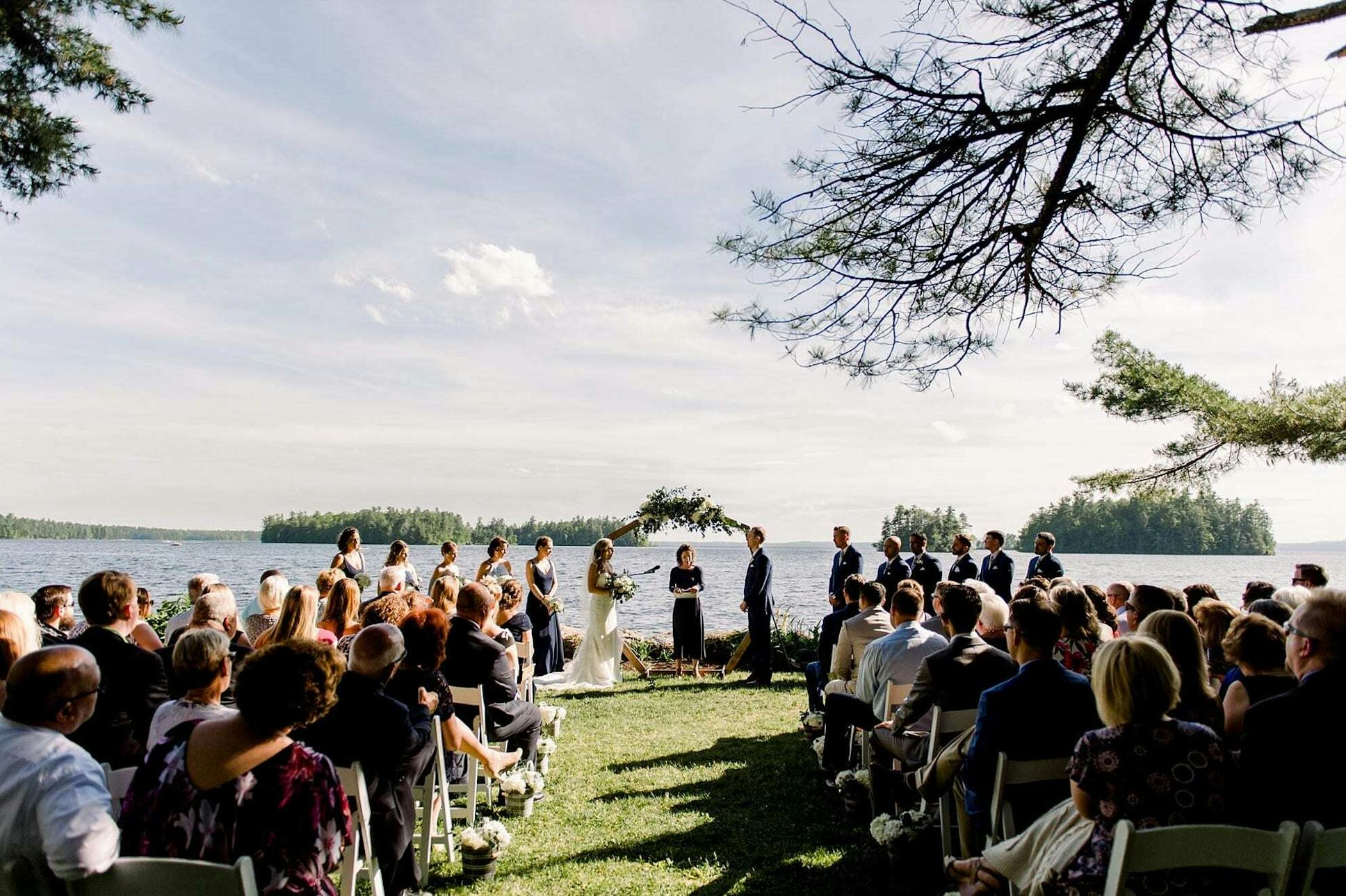 Migis Lodge on Sebago Lake Weddings Maine Wedding Venue South Casco…